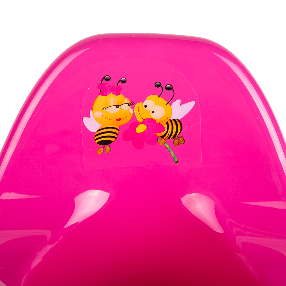 Акция на Горшок детский со спинкой, розовый от Auchan - 4