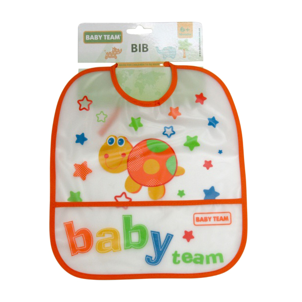 Акция на Нагрудник Baby Team Черепашка, влагонепроницаемый от Auchan