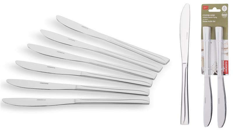 Акція на Набор столовых ножей Ardesto Gemini Flying, 6 предметов [AR1906FK] від Auchan