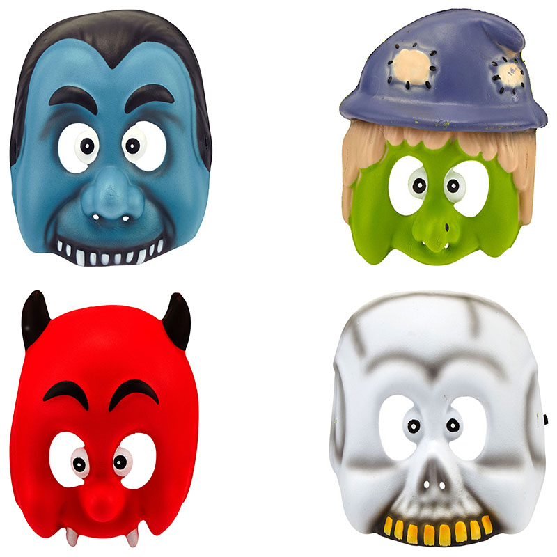 Акція на Детская маска One Two Fun Halloween Accessories Гном, 18,5х17,5х5,5 см, салатово-фиолетовая від Auchan - 2