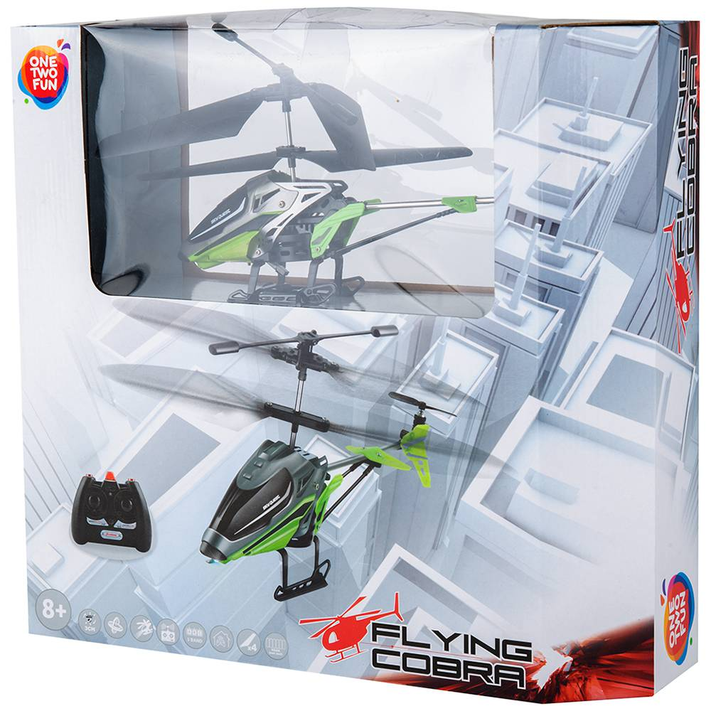 Акция на Геликоптер на радиоуправлении One Two Fun Flying Cobra, 21 см, в ассортименте от Auchan - 3