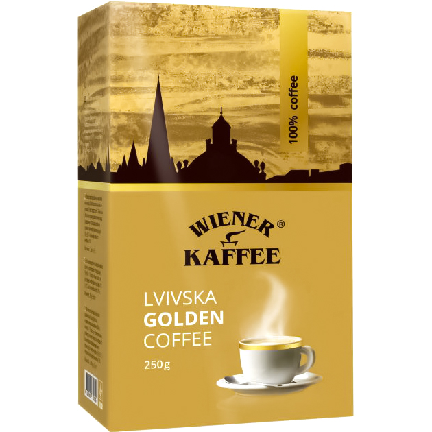 Акція на Кофе молотый Віденська кава Львовская Golden, 250 г від Auchan