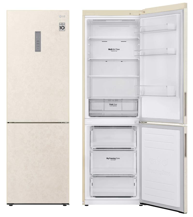 Холодильник з нижньою морозильною камерою LG GA-B459CEWM