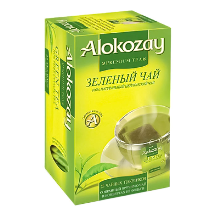 Акция на Чай зеленый Alokozay Green Tea, 25 пакетиков от Auchan