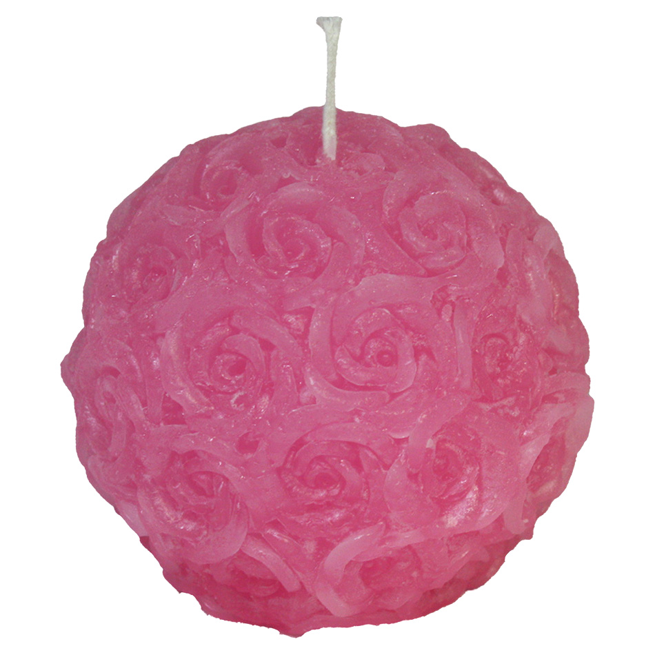 Акция на Свеча парафиновая шар Рафаэлло Candy Light Розовая, диаметр 8 см от Auchan