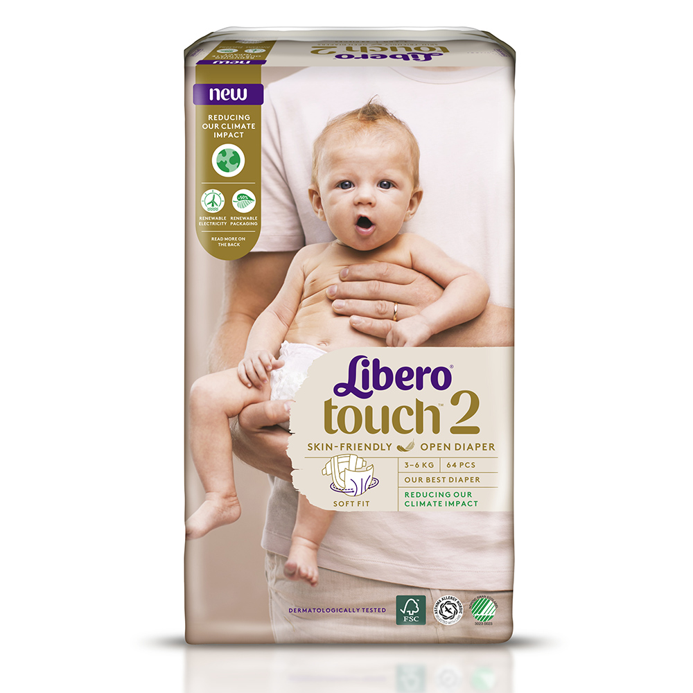 Акция на Подгузники Libero Touch 2, 64 шт. от Auchan