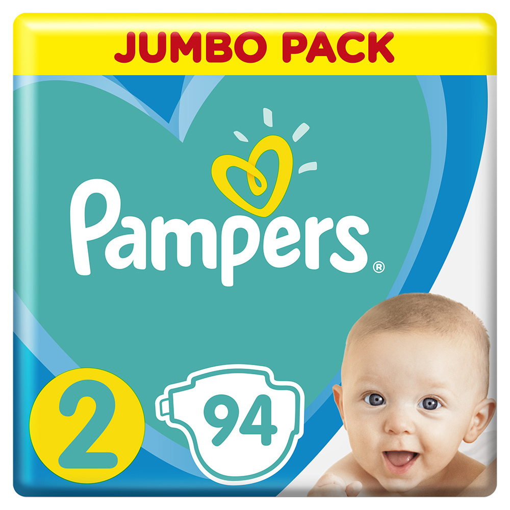 Акція на Подгузники Pampers New Baby Размер 2 4-8 кг, 94 подгузника від Auchan