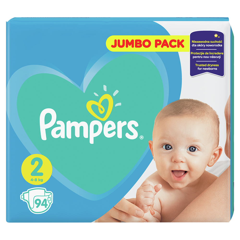 Акція на Подгузники Pampers New Baby Размер 2 4-8 кг, 94 подгузника від Auchan - 3