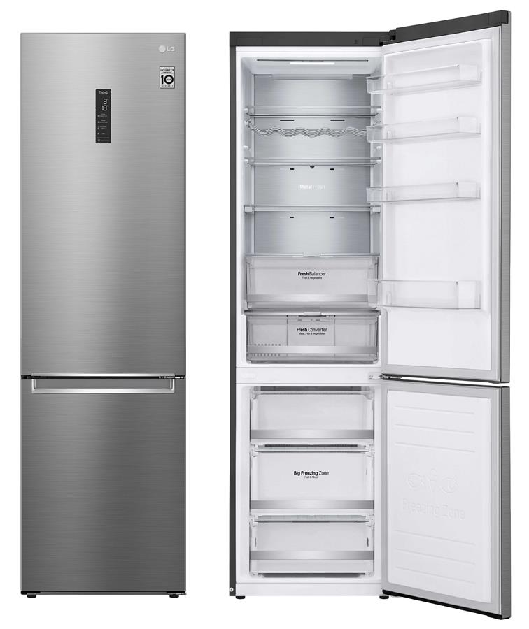 Холодильник з нижньою морозильною камерою LG GW-B509SMUM