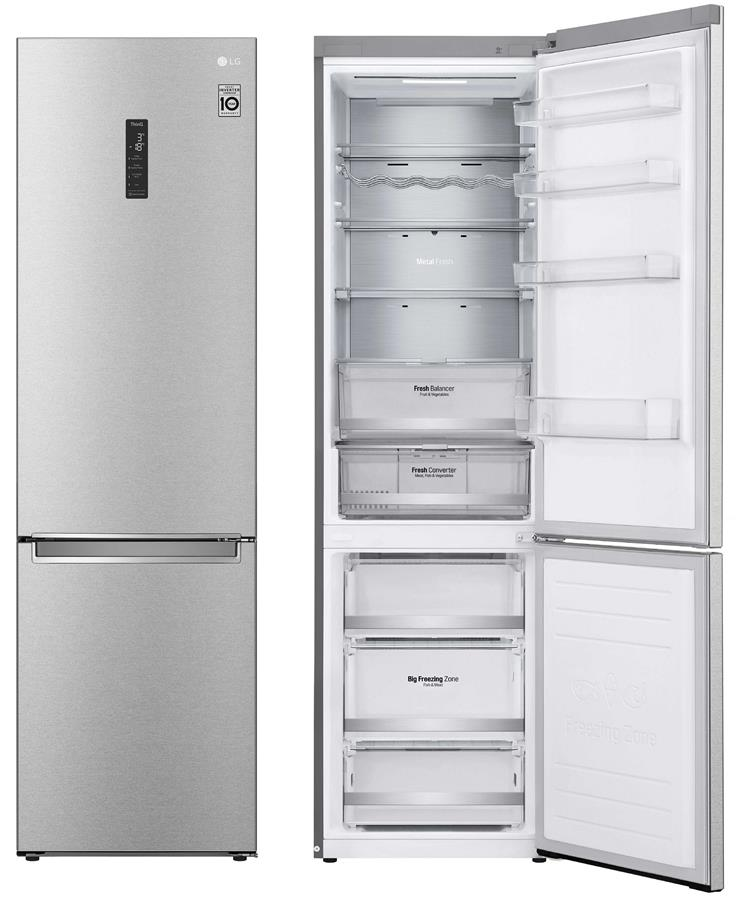 Холодильник з нижньою морозильною камерою LG GW-B509SAUM