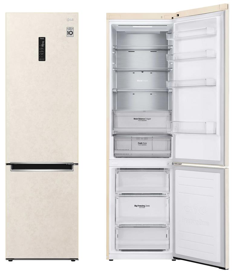 Холодильник з нижньою морозильною камерою LG GA-B509MEQM